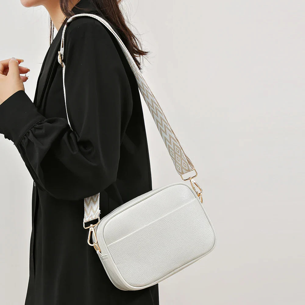 Sac à bandoulière en cuir raffiné Zara