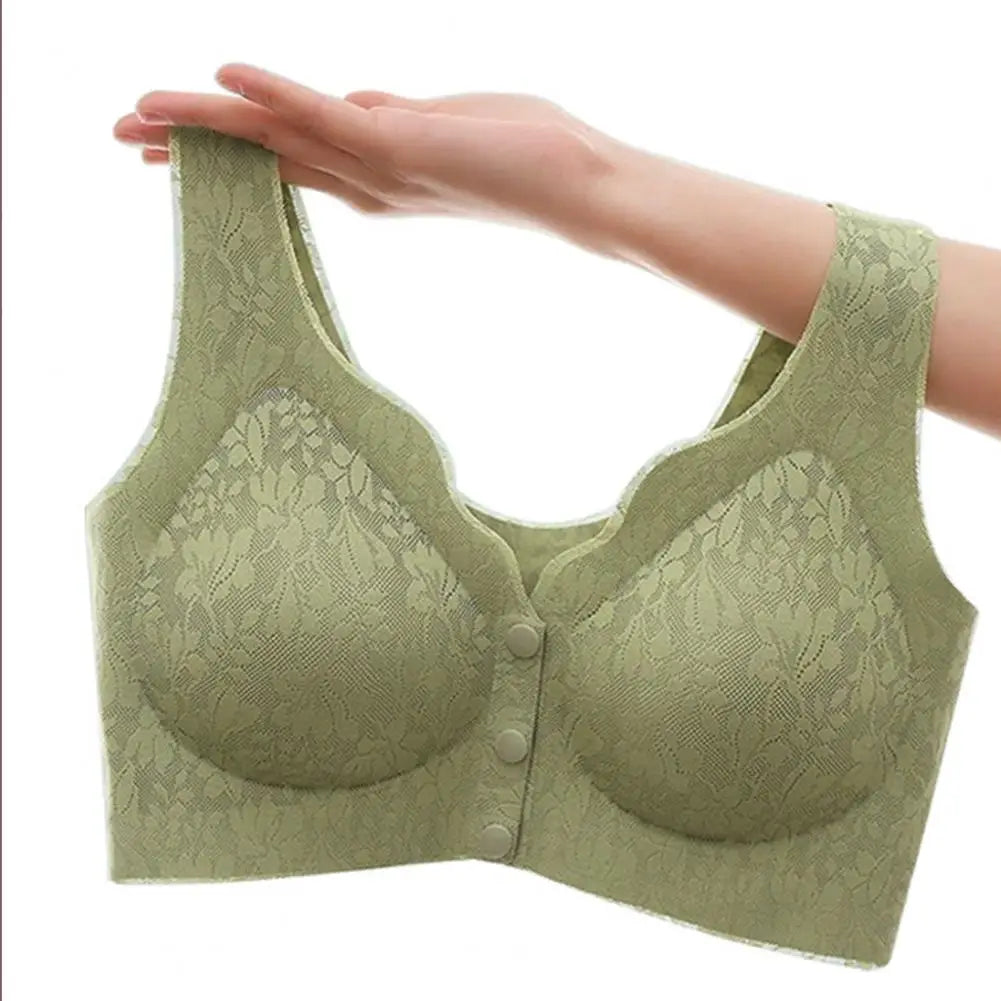 Ruth - Soutien-gorge en dentelle à fermeture frontale pour femmes avec larges bretelles