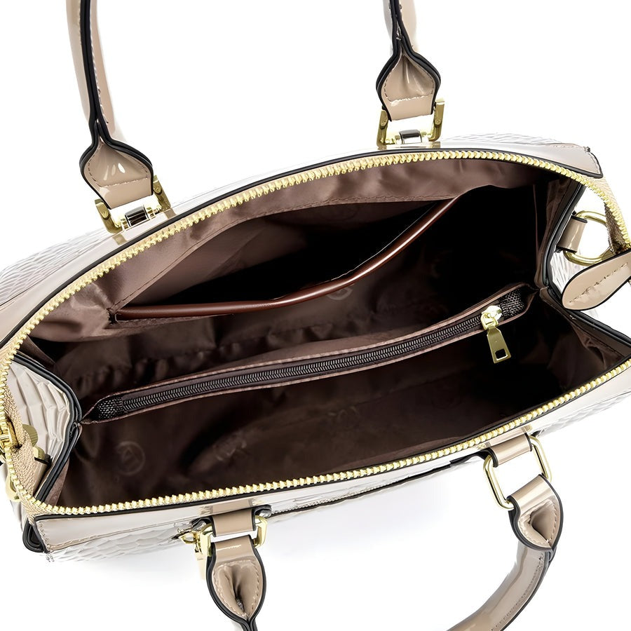 Sac Camila en relief crocodile