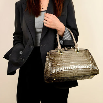 Sac Camila en relief crocodile
