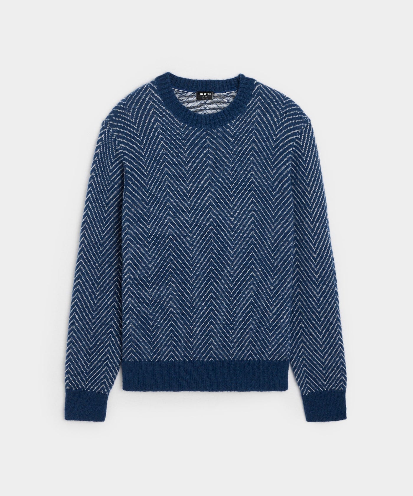 Sjors | Pull en mohair chevron à rayures pour homme