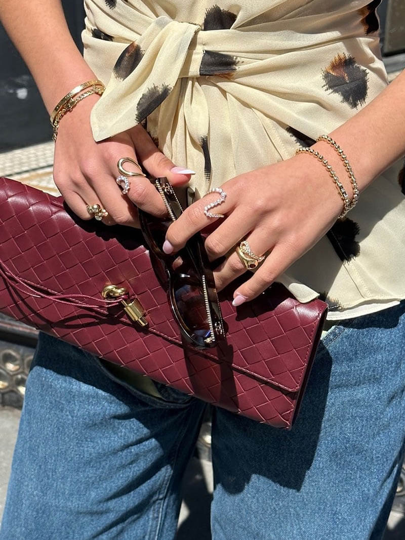 Sac compact tissé pour femmes | Petit