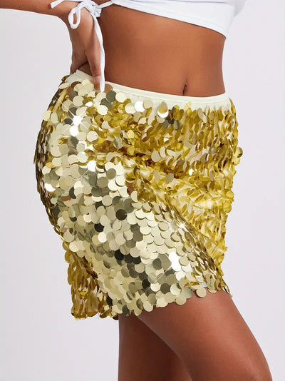 Tiffany | Jupe étincelante mini spectaculaire pour femmes