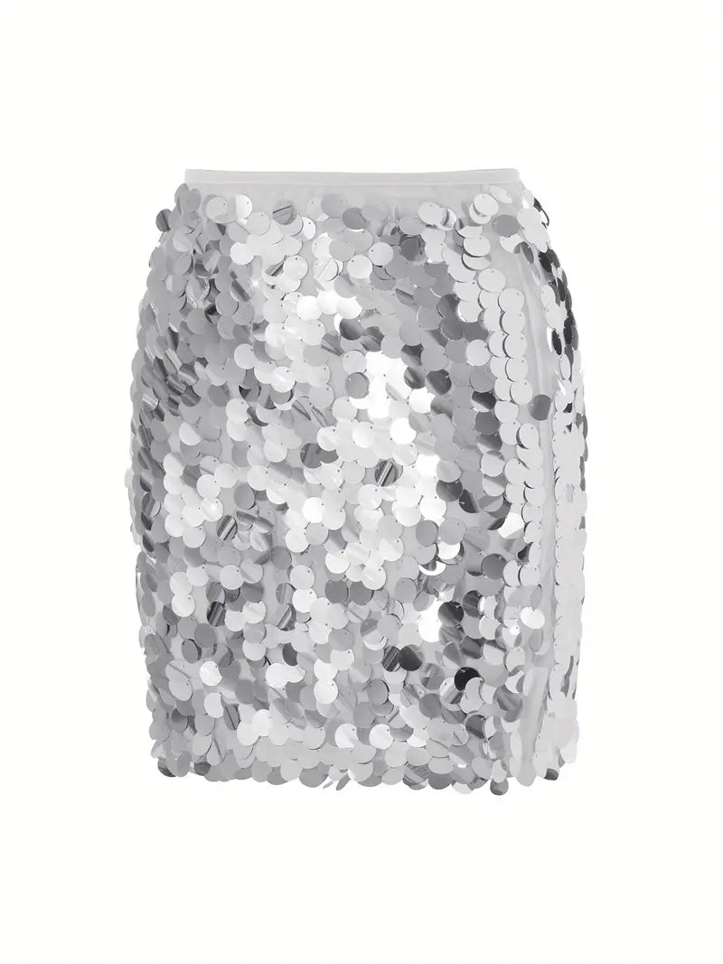 Tiffany | Jupe étincelante mini spectaculaire pour femmes