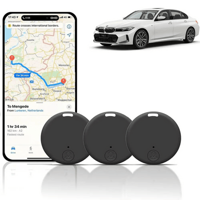 TrackMate Mini GPS Tracker - Localisateur de voiture et de clés puissant
