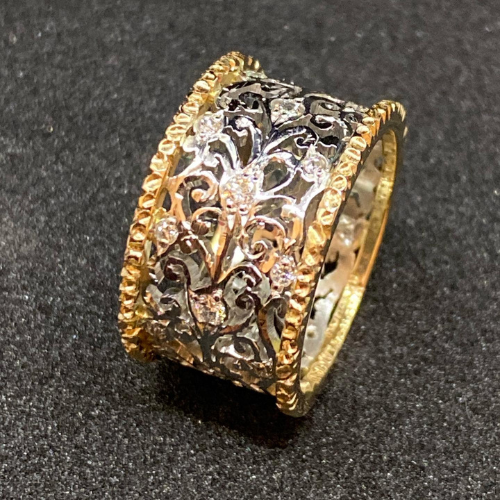 Teressa – Bague vintage Lierre avec zircon