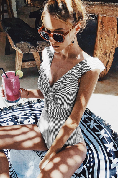 Romy - Maillot de bain imprimé vintage