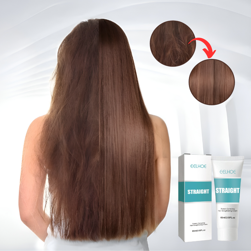 Crème lissante instantanée à la kératine pour les cheveux (1+1 GRATUIT)