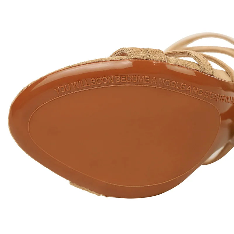 Sandales gladiateurs pour femmes | Talon