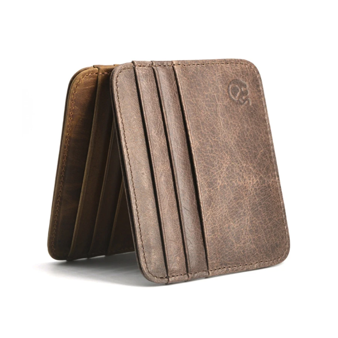 Théodore | Portefeuille fin en cuir véritable