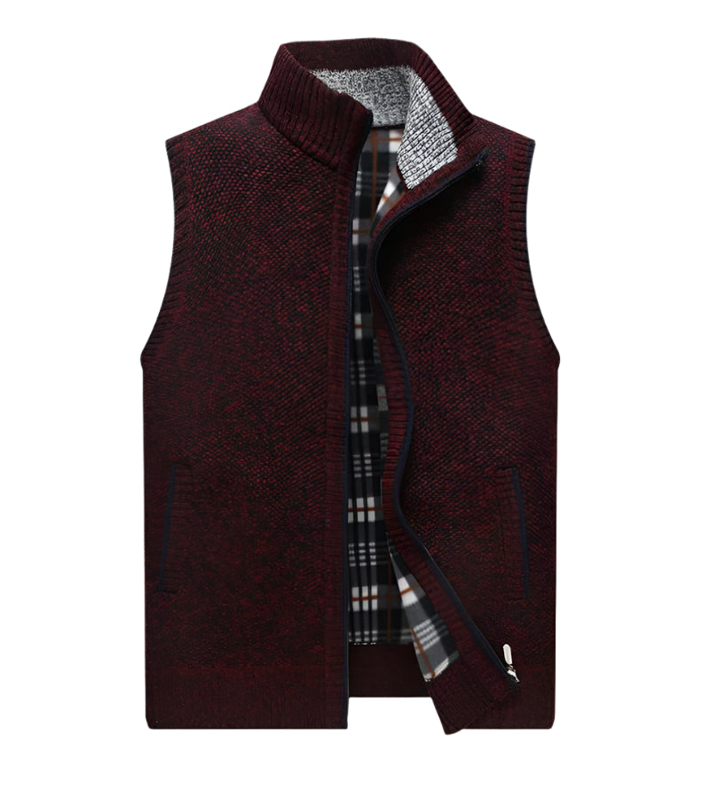 Teodor | Gilet sans manches avec rembourrage chaud pour homme