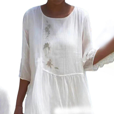 Sonia - Robe d'été blanche pour femme