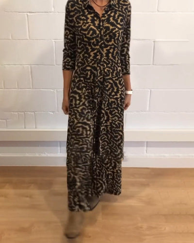 Serene - Robe longue élégante à manches longues