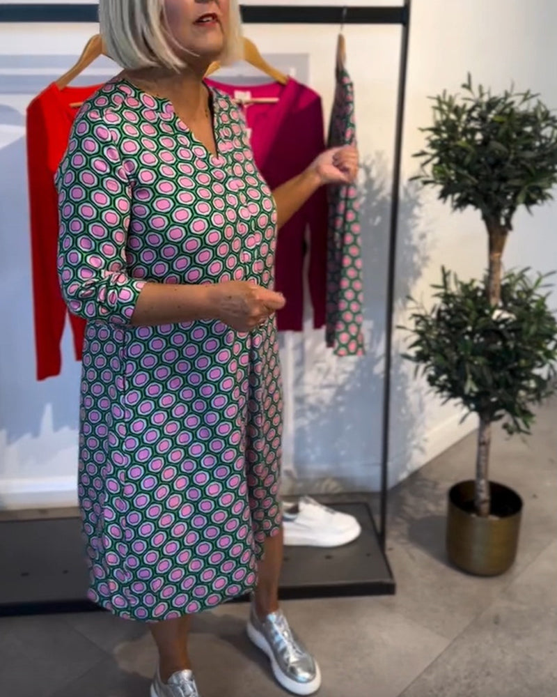 Robe Mode Décontractée À Manches Courtes