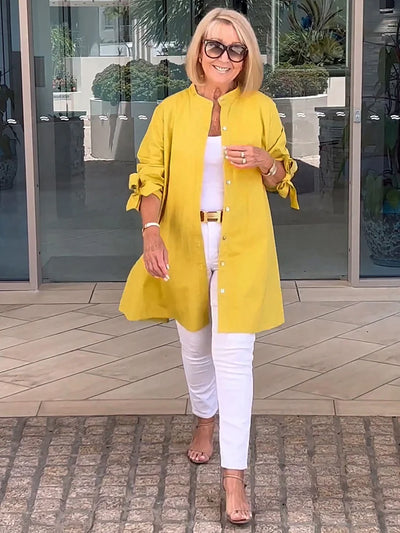 Tina™ | Veste Chemise Évasée en Coton