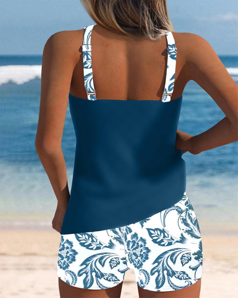 Tankini Deux Pièces Imprimé