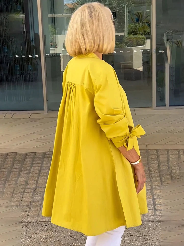 Tina™ | Veste Chemise Évasée en Coton