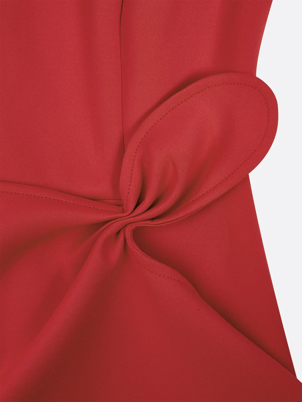 Robe sans manches avec taille torsadée