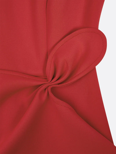 Robe sans manches avec taille torsadée