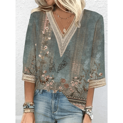 Claire | Blouse elégante à col v