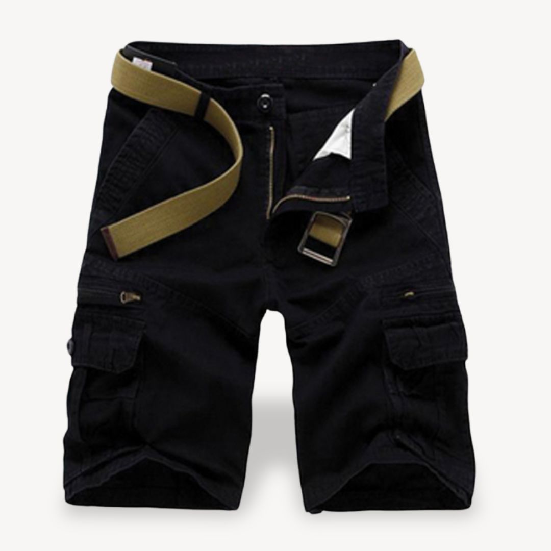 Shorts ceinturés en sergé pour hommes | Cargo