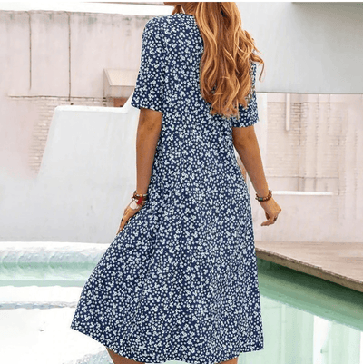 Robe Midi Imprimé Floral Femme