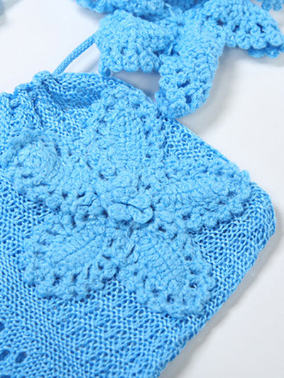 Sophie Paris® | Robe élégante en tricot ajouré sans manches