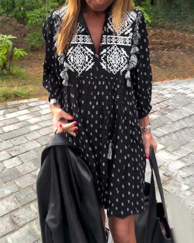 Robe Tendance Et Élégante Imprimée