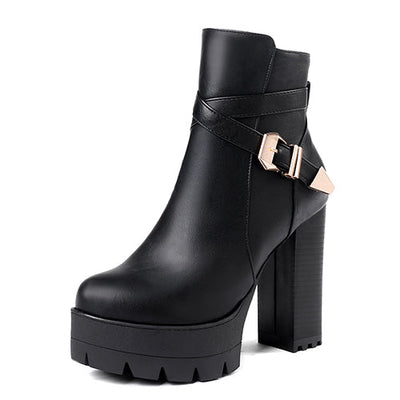 Sophie Confort® | Bottines à talon haut avec boucle élégante