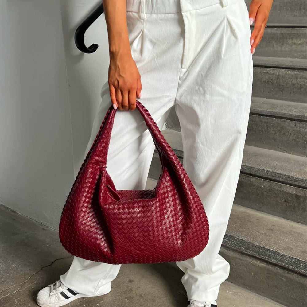 Sac à bandoulière design tissé pour femmes