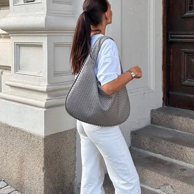 Sac à bandoulière design tissé pour femmes