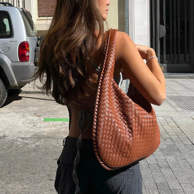 Sac à bandoulière design tissé pour femmes