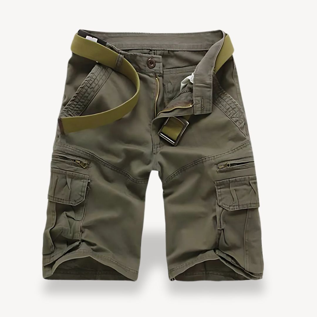 Shorts ceinturés en sergé pour hommes | Cargo