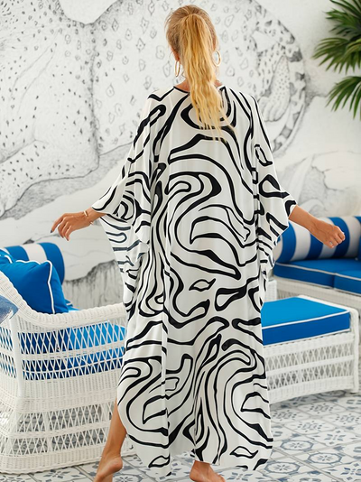 Robe Maxi en Bambou Resort Tropical