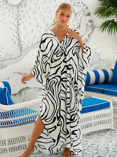 Robe Maxi en Bambou Resort Tropical