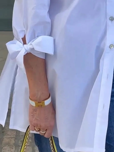 Tina™ | Veste Chemise Évasée en Coton