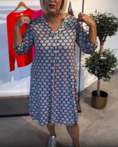 Robe Mode Décontractée À Manches Courtes