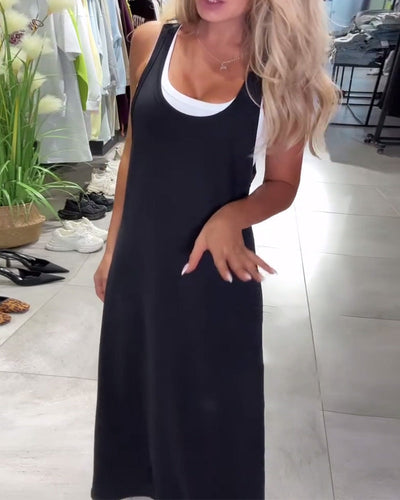 Robe Minceur Bretelles Décontracté