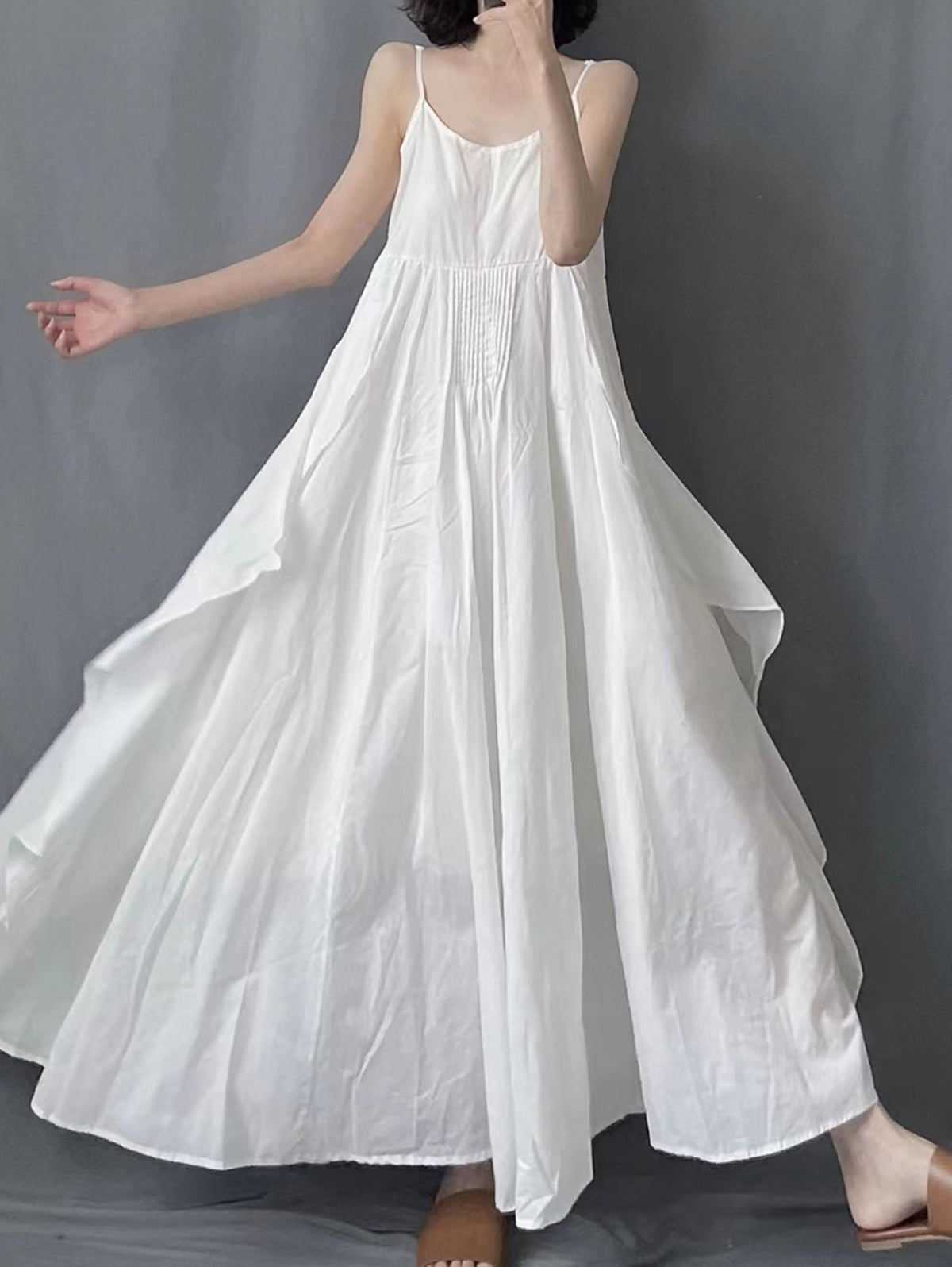 Sophie Paris® | Robe Longue Plissée sans Manches