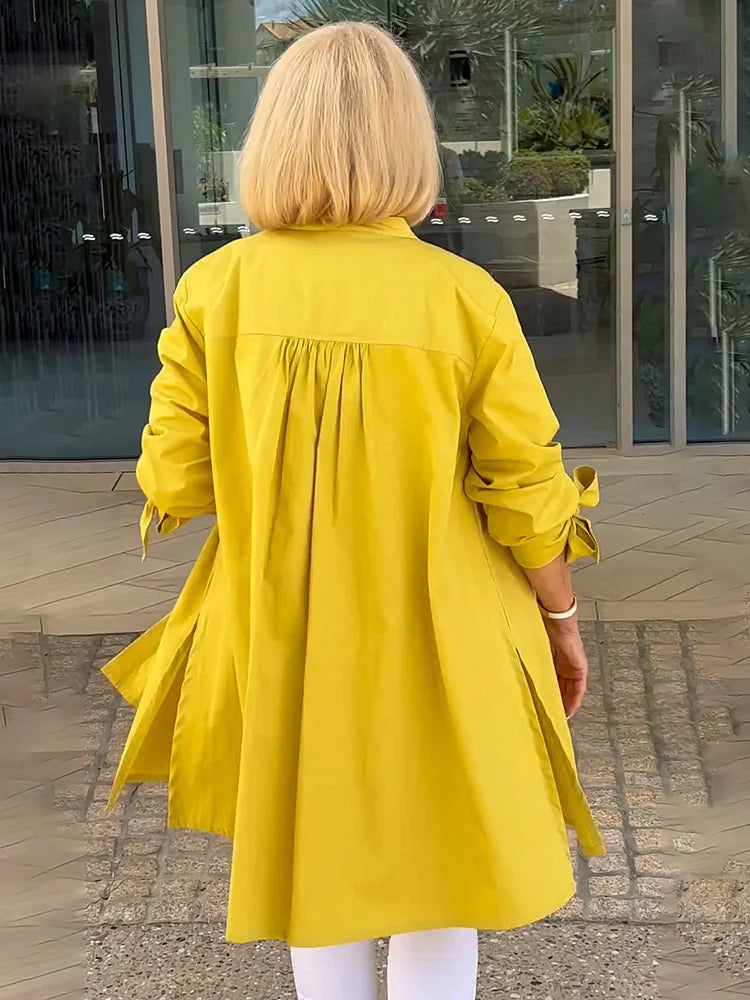 Tina™ | Veste Chemise Évasée en Coton