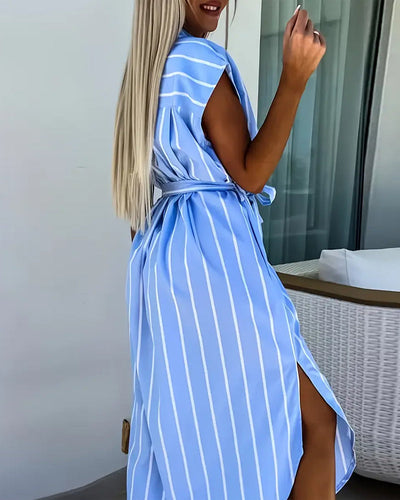 Robe Rayée Mode Rue