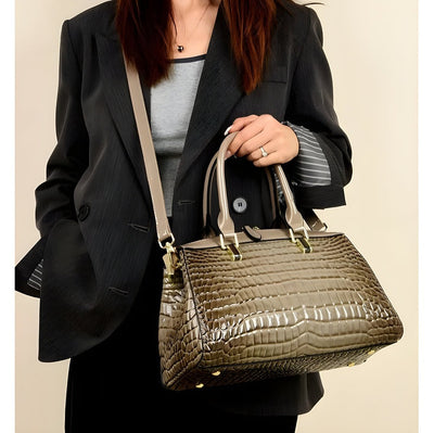 Sac Camila en relief crocodile