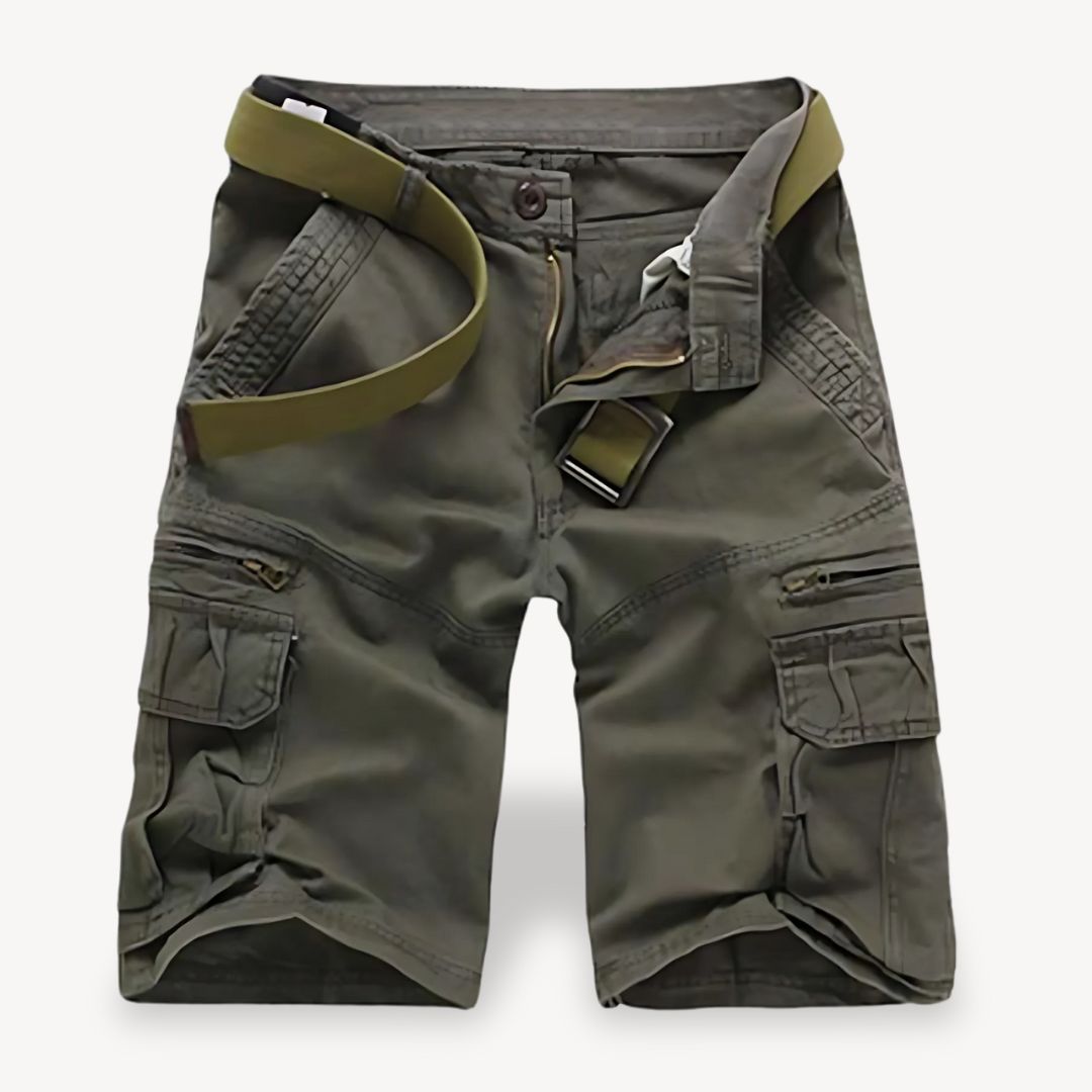 Shorts ceinturés en sergé pour hommes | Cargo