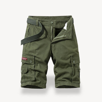 Short polyvalent et ceinturé en sergé pour hommes | Cargo