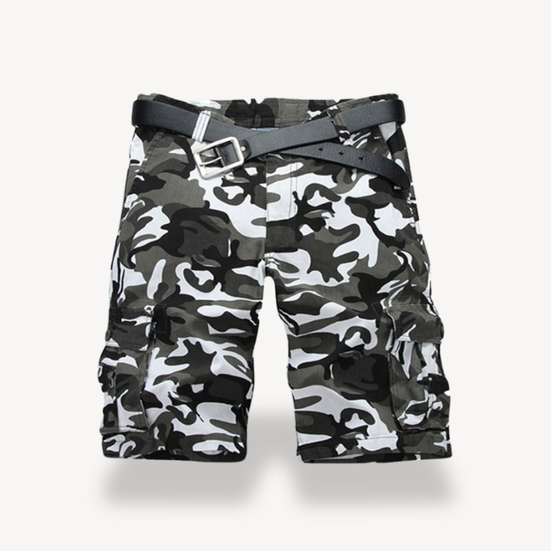 Shorts ceinturés en sergé pour hommes | Cargo