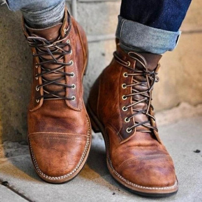 Samuel | Bottines marron pour homme