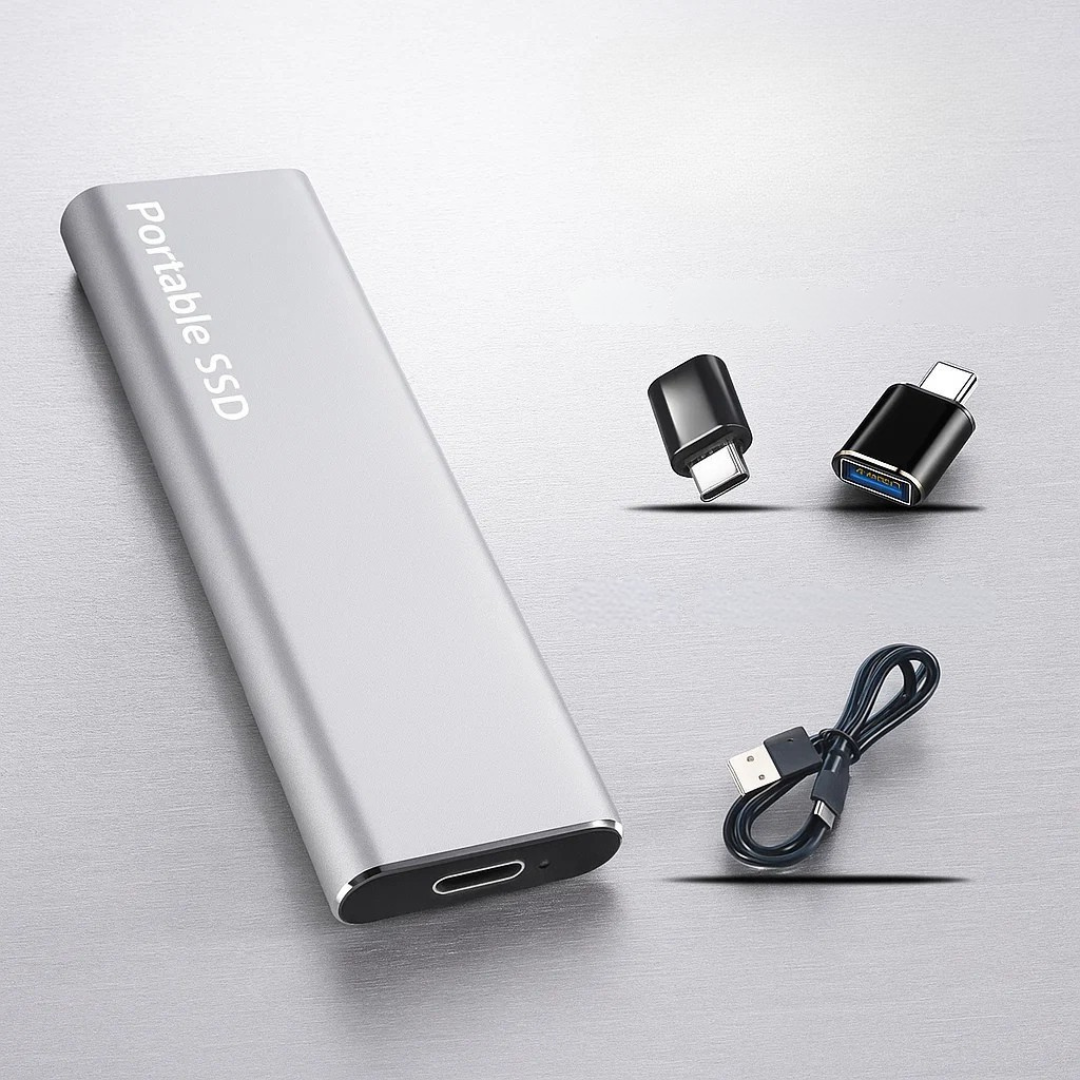 SSD portable avec transfert de données rapide en USB-C