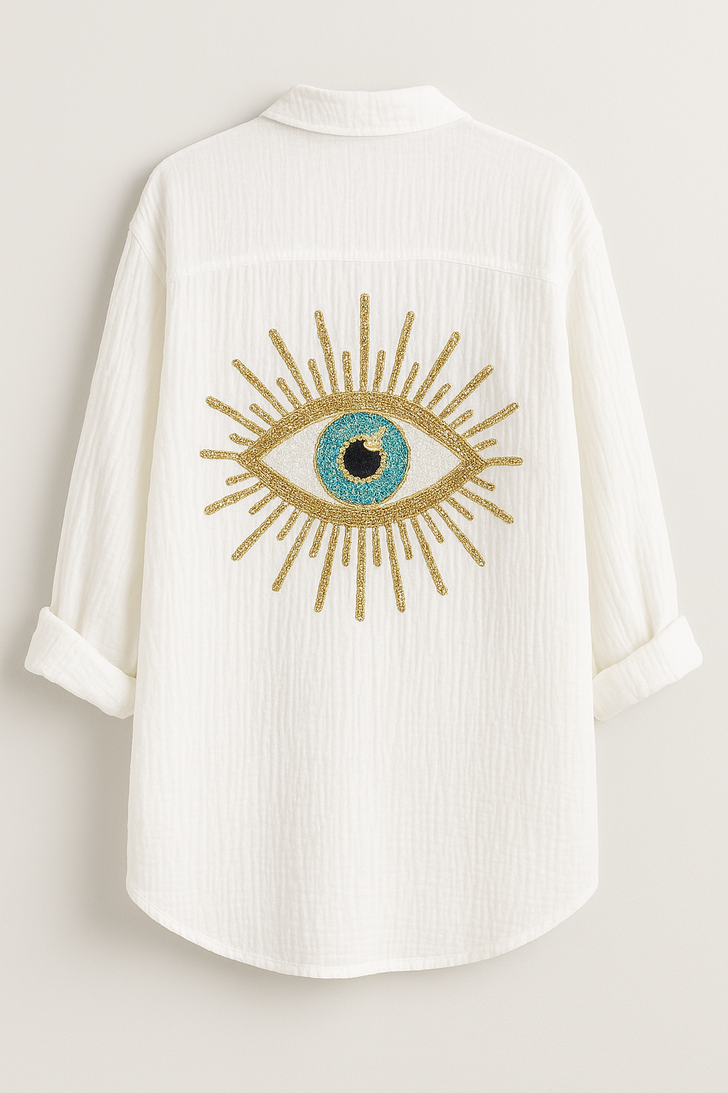 Sora™ | Chemise Œil protecteur Élégante En Lin