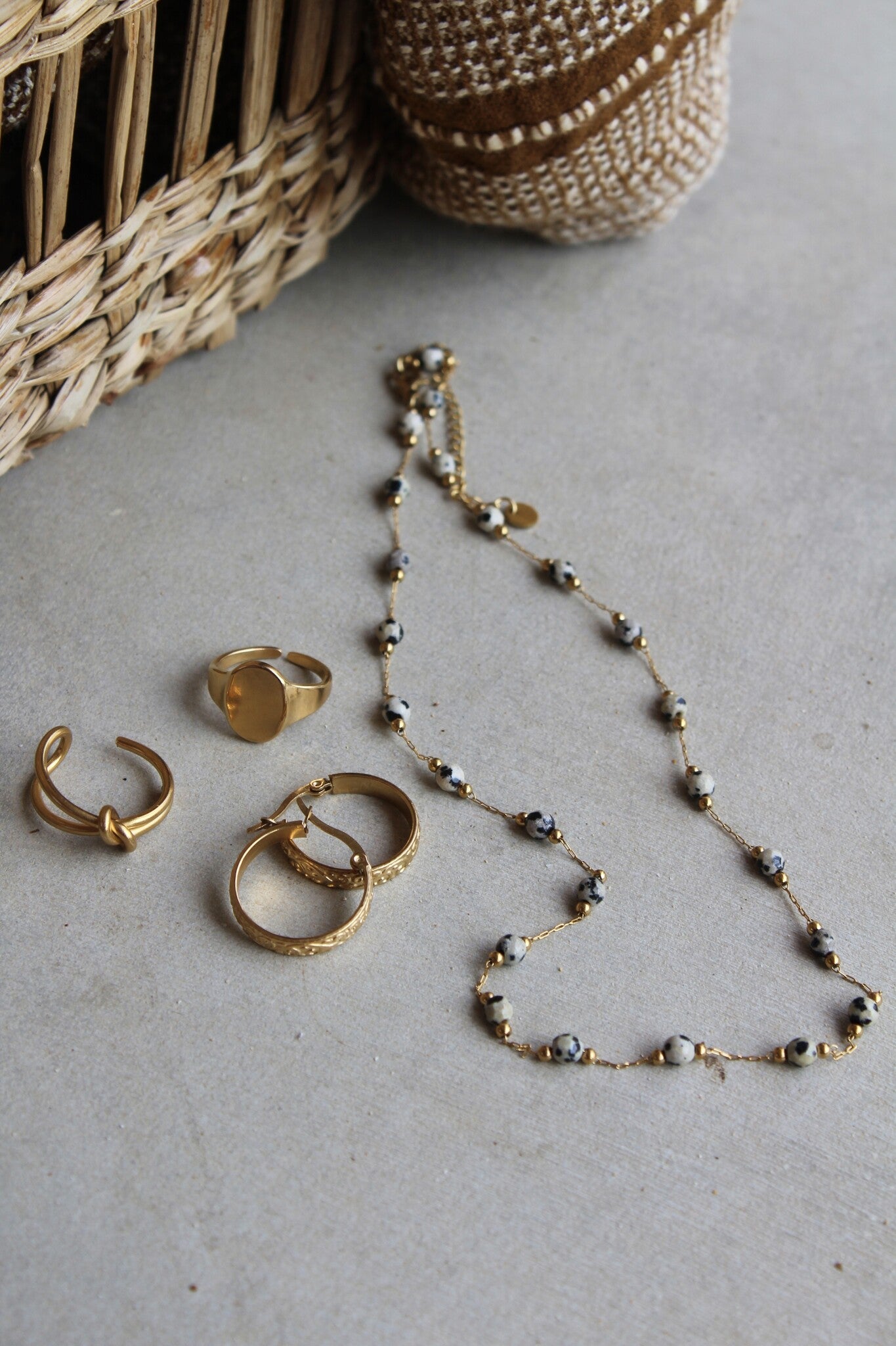 Sophia – Collier – Pierre naturelle – Acier inoxydable