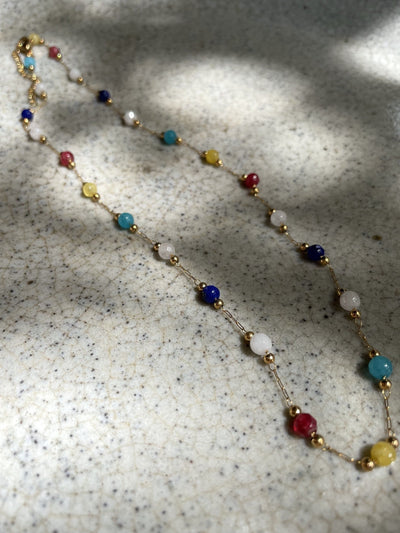 Sophia – Collier – Pierre naturelle – Acier inoxydable